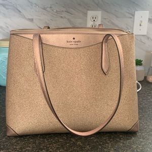 Kate Spade Rose Gold Glitter purse 👛